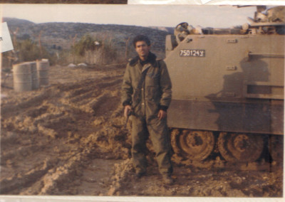 הנגמש בו נהג רון